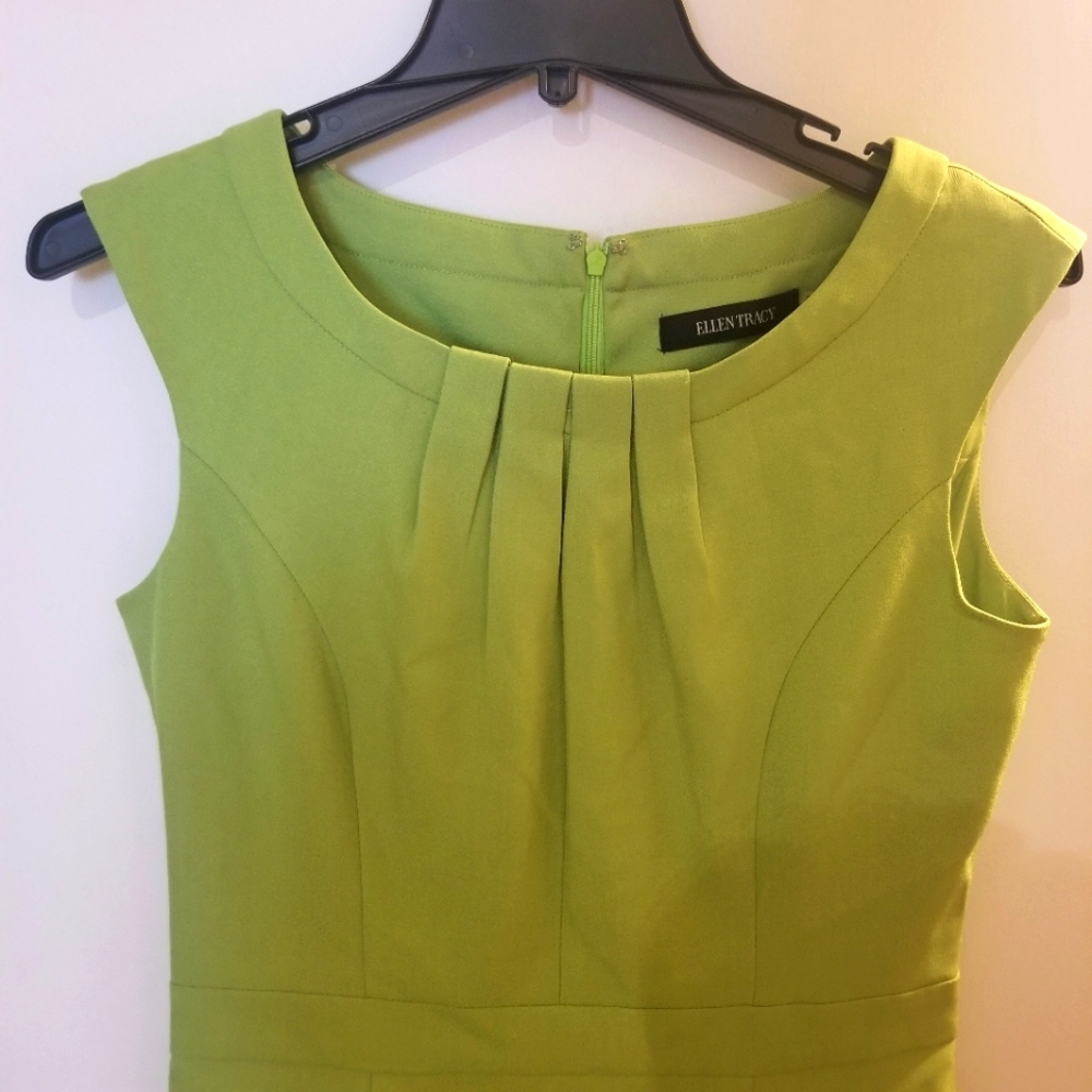 Ellen Tracy - Lime Green Dress